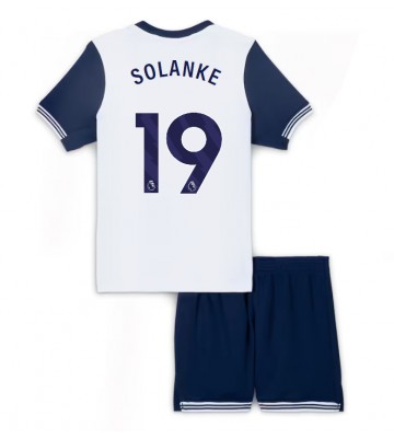 Tottenham Hotspur Dominic Solanke #19 Primera Equipación Niños 2024-25 Manga Corta (+ Pantalones cortos)